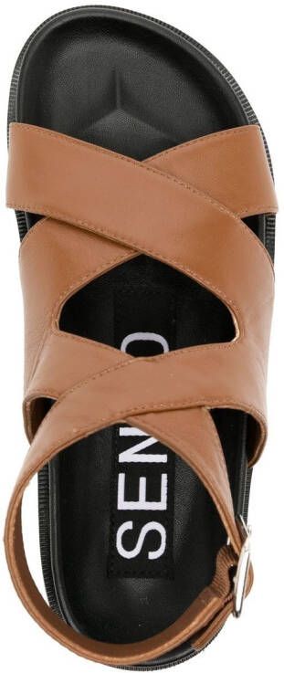 Senso Noah sandalen met open neus Bruin