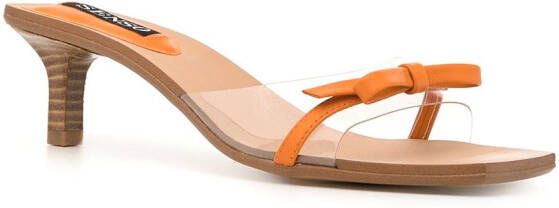 Senso Nori sandalen met strik Oranje