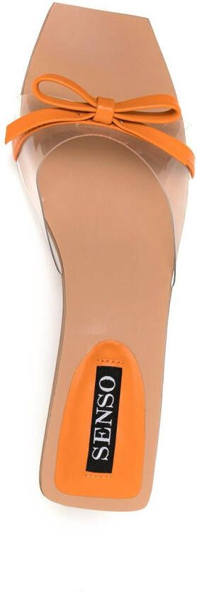 Senso Nori sandalen met strik Oranje