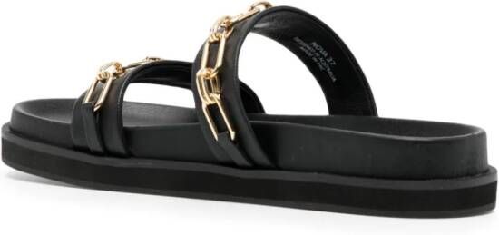 Senso Sandalen verfraaid met ketting Zwart