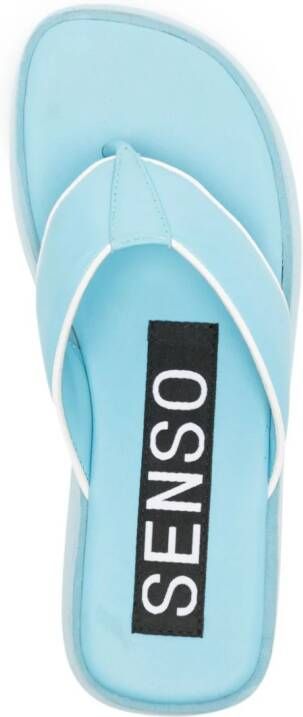 Senso Paxton teenslippers met plateauzool Blauw