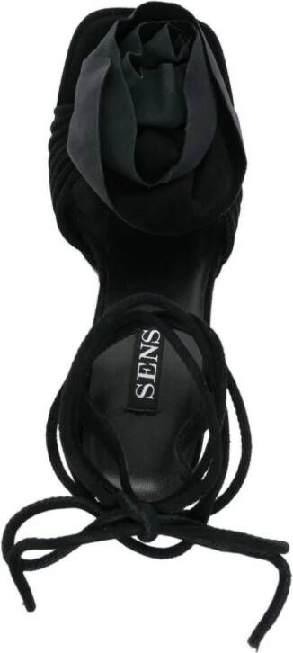 Senso Taya 135 suède sandalen Zwart