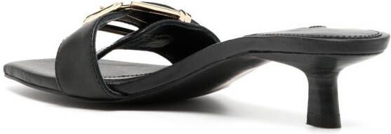 Senso Tommie leren sandalen Zwart