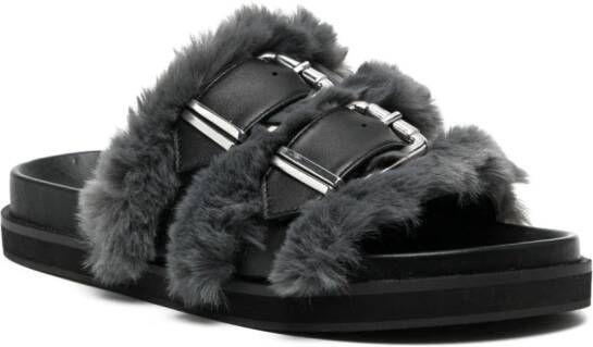 Senso Zali leren sandalen Zwart