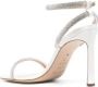 Sergio Rossi 100mm rhinestone-embellished satin sandals Zilver - Thumbnail 3