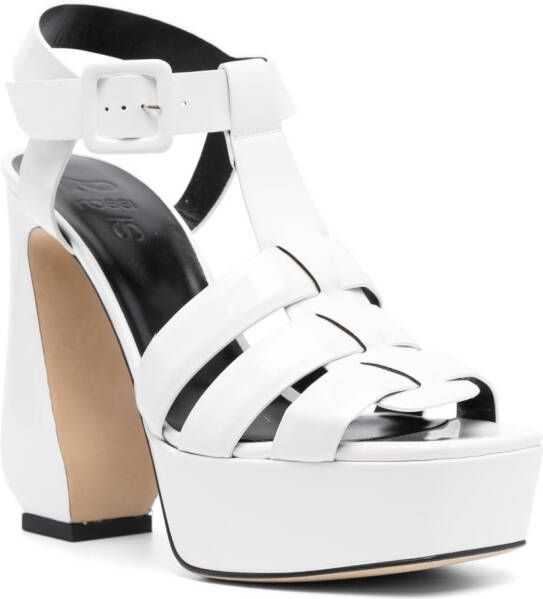 Sergio Rossi Leren sandalen Wit