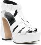 Sergio Rossi Leren sandalen Wit - Thumbnail 2