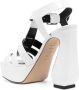 Sergio Rossi Leren sandalen Wit - Thumbnail 3