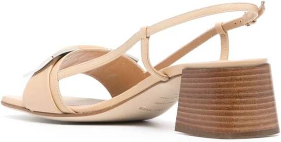 Sergio Rossi 50 mm sandalen met gesp Beige