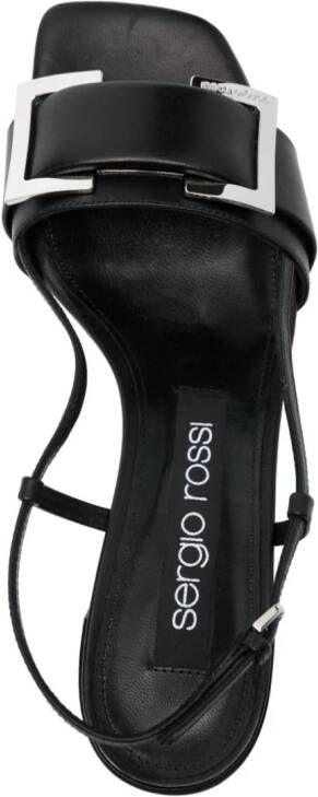 Sergio Rossi 50 mm sandalen met gesp Zwart
