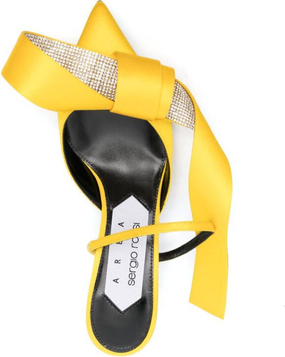 Sergio Rossi 50 mm Marquise leren sandalen Geel