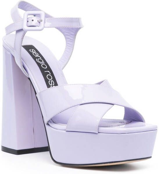 Sergio Rossi Alicia sandalen met platform Paars