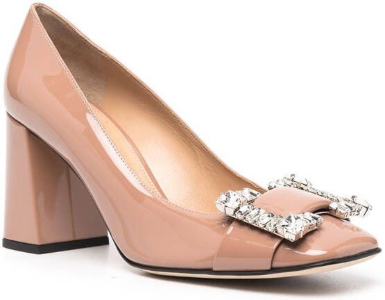 Sergio Rossi Gelakte pumps Beige