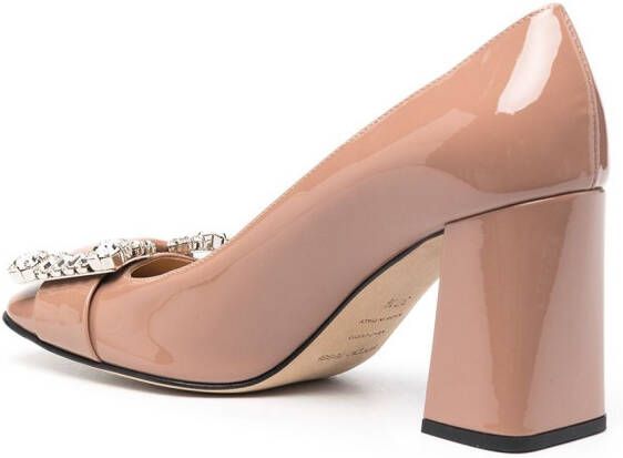 Sergio Rossi Gelakte pumps Beige