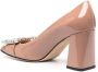 Sergio Rossi Gelakte pumps Beige - Thumbnail 3