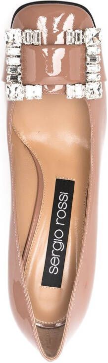 Sergio Rossi Gelakte pumps Beige