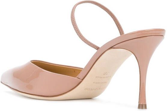 Sergio Rossi Gelakte slingbacks Beige