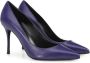 Sergio Rossi Godiva 90 mm leren pumps Paars - Thumbnail 2