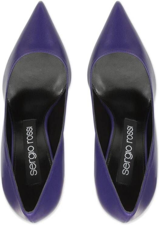 Sergio Rossi Godiva 90 mm leren pumps Paars