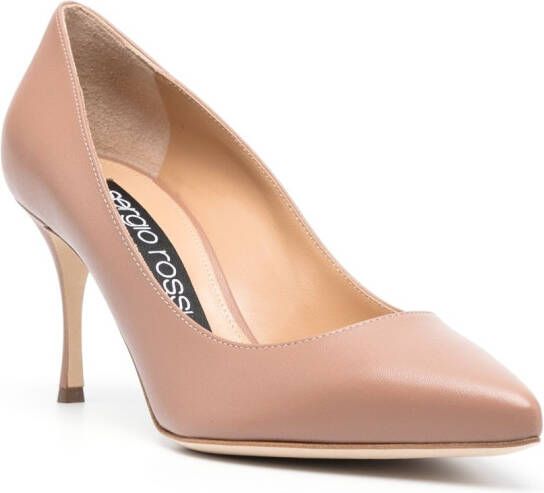 Sergio Rossi Godiva pumps met puntige neus Beige