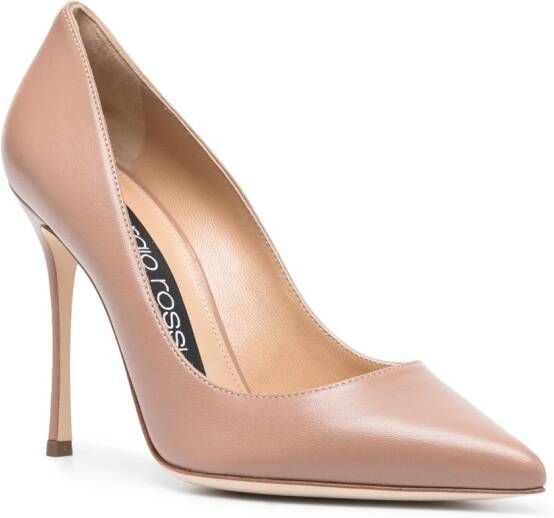 Sergio Rossi Godiva pumps met puntige neus Beige