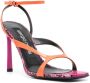 Sergio Rossi Leren sandalen Oranje - Thumbnail 2