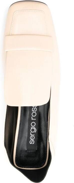 Sergio Rossi SR1 leren loafers Beige