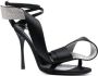 Sergio Rossi Marquise leren sandalen Zwart - Thumbnail 2