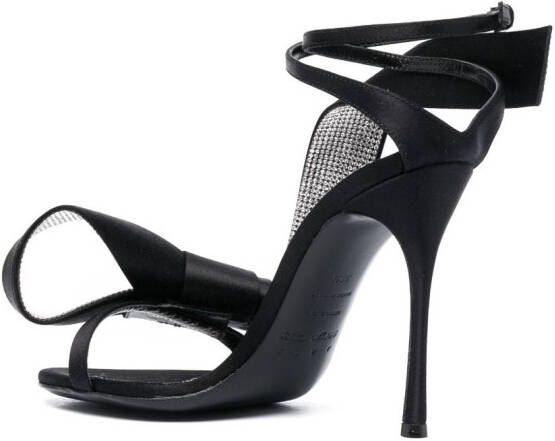 Sergio Rossi Marquise leren sandalen Zwart