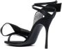 Sergio Rossi Marquise leren sandalen Zwart - Thumbnail 3