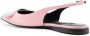 Sergio Rossi Miroir leren slingback pumps Roze - Thumbnail 3