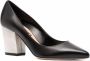 Sergio Rossi Nappa Seventy pumps met blokhak Zwart - Thumbnail 2