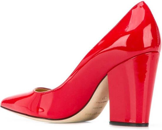 Sergio Rossi Pumps met blokhak Rood