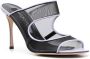 Sergio Rossi Pumps met mesh detail Paars - Thumbnail 2