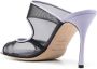 Sergio Rossi Pumps met mesh detail Paars - Thumbnail 3