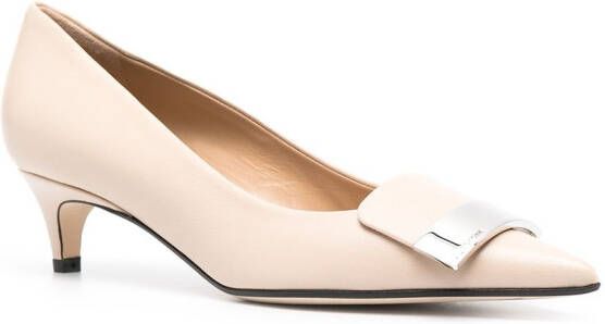 Sergio Rossi Pumps met plakkaat Beige