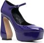 Sergio Rossi pumps met plateauzool Paars - Thumbnail 2