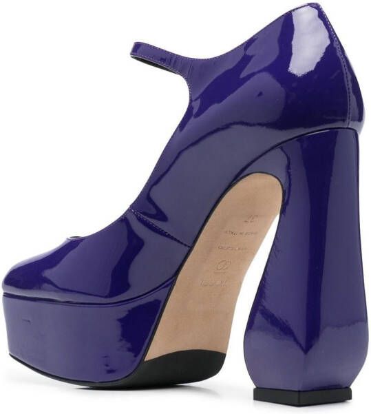 Sergio Rossi pumps met plateauzool Paars