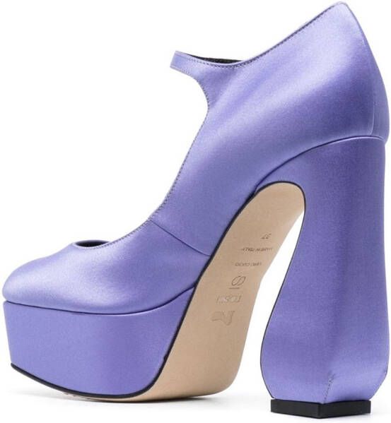 Sergio Rossi Pumps met plateauzool Paars