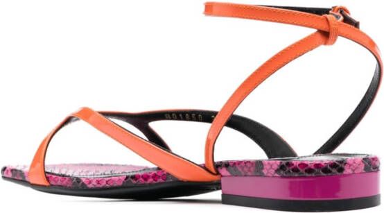 Sergio Rossi Sandalen met enkelbandje Oranje