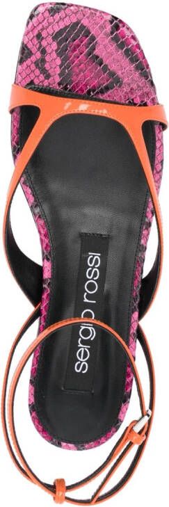 Sergio Rossi Sandalen met enkelbandje Oranje