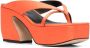 Sergio Rossi Sandalen met open neus Oranje - Thumbnail 2