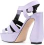 Sergio Rossi Sandalen met open neus Paars - Thumbnail 3