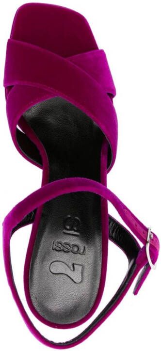 Sergio Rossi Sandalen met plateauzool Paars