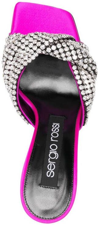 Sergio Rossi Sandalen verfraaid met kristal Roze