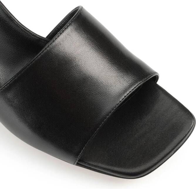 Sergio Rossi SI Rossi leren sandalen Zwart