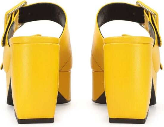 Sergio Rossi SI Rossi 45mm leren sandalen Geel