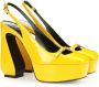 Sergio Rossi Si Rossi slingback pumps Geel - Thumbnail 2