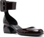 Sergio Rossi Si Rossi 45mm gelakte pumps met gesp Rood - Thumbnail 2