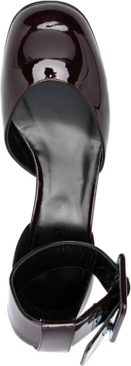 Sergio Rossi Si Rossi 45mm gelakte pumps met gesp Rood